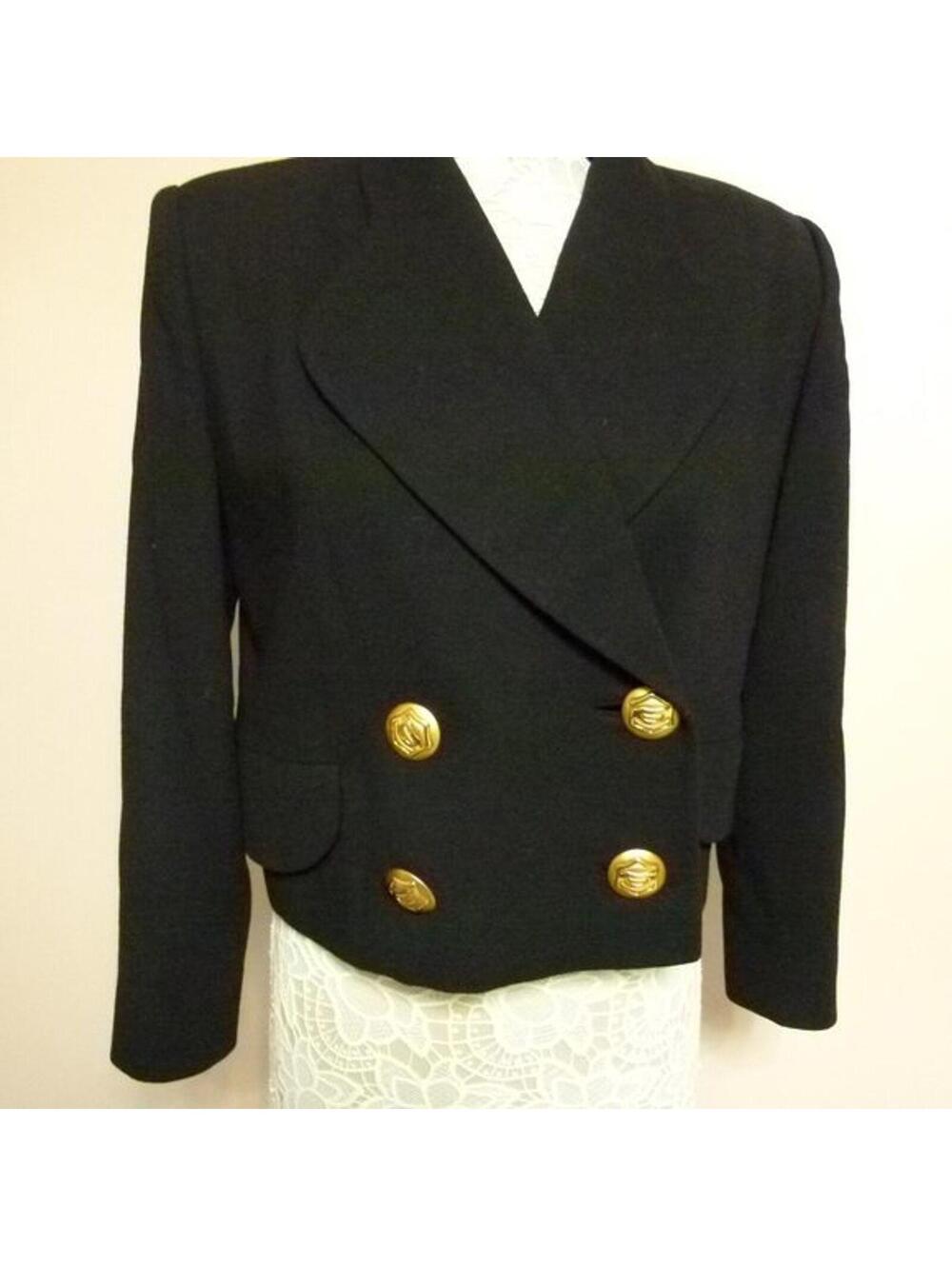 ILIE Wacs blazer black double breasted 8 JACKET BLAZER UNIQUE